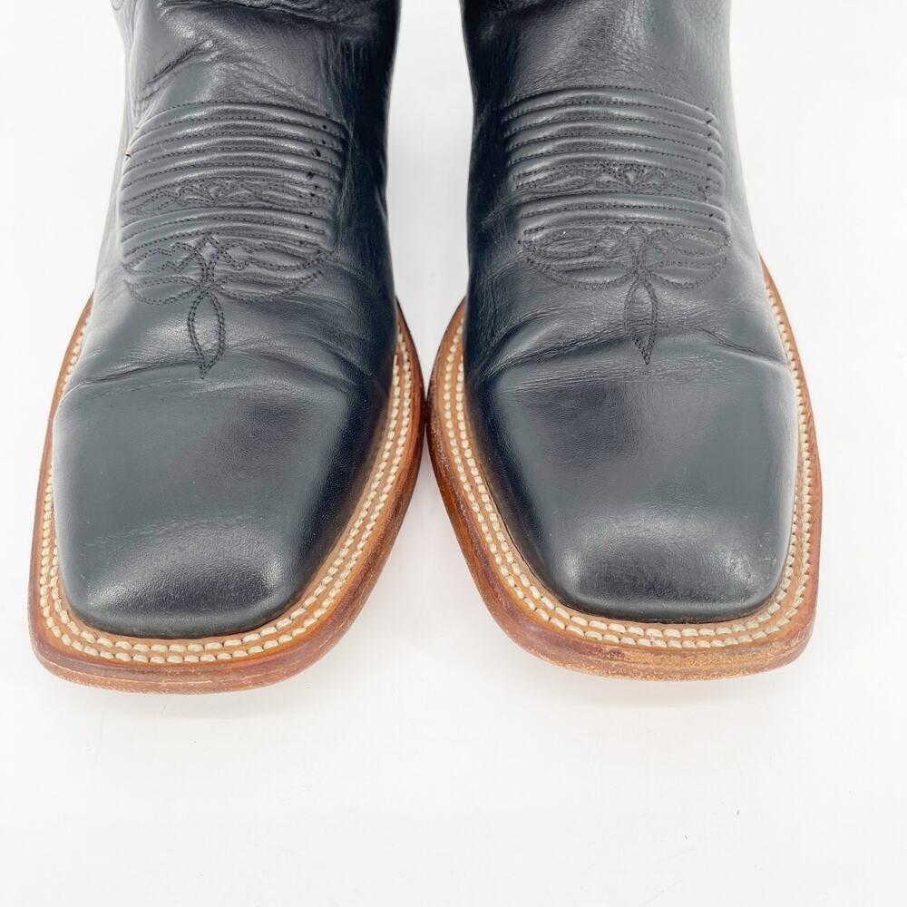 Lucchese Black Mauve Colorblock Square Toe Low He… - image 6